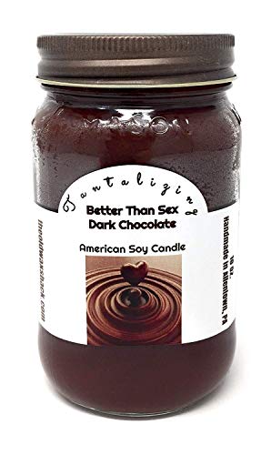 Dark Chocolate Soy Candle, Better Than Sex, 16 Oz 100%