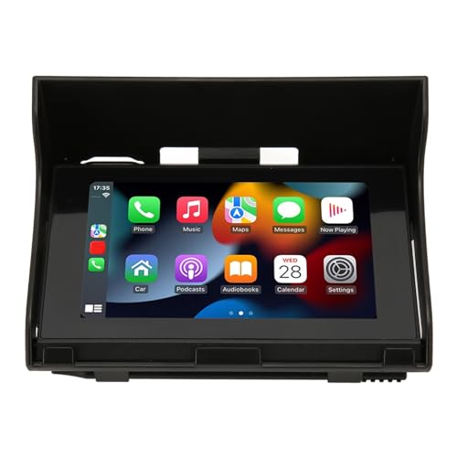 Carplay Inalámbrico Portátil y Pantalla Automática Android para Motocicleta, Estéreo de Coche con Doble BT, IP67 Resistente Al Agua, Navegador GPS Estéreo para Moto para MirrorLink