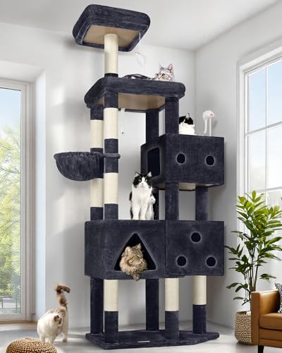 Globlazer Extra Large Cat Tower, 81-inch Tall Cat Tree for