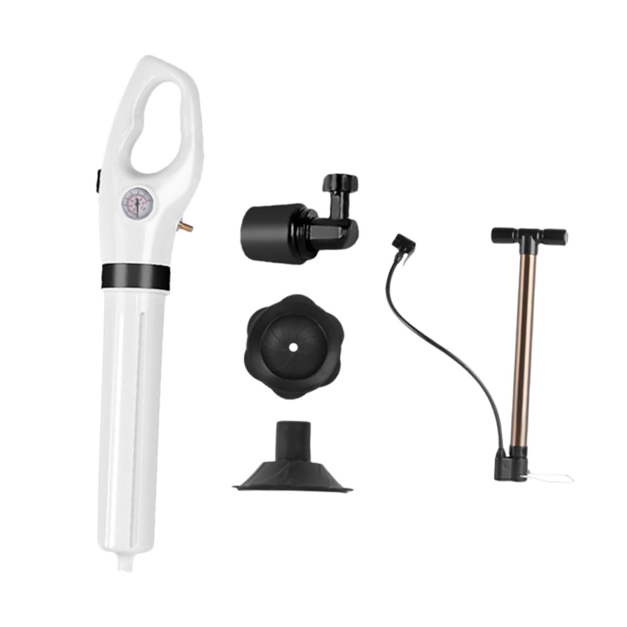 Ventouse de Toilette Flexible Blanche, Déboucheur Wc et Canalisation