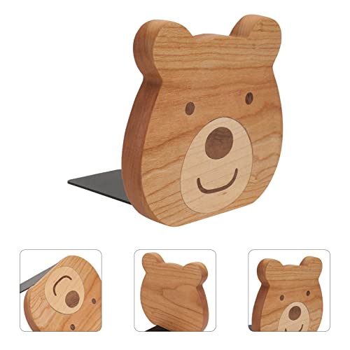 Support de bois ours décoratif, cadeau idéal pour bibliothèque - 3