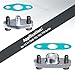 Universal Turbo Charger Oil Feed Line Return Line Drain Pipe Complete Kit - Compatible with T3 T4 T3/T4 T70 T66 T04E, Silver