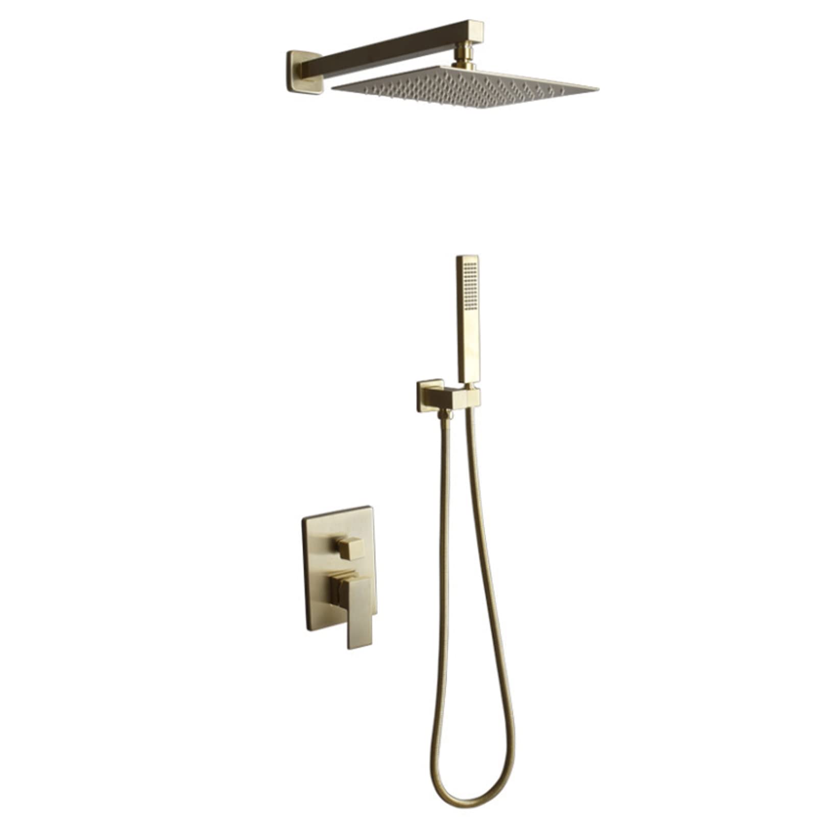 Système de douche effet pluie dorée pour une salle de bain relaxante