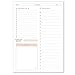 Odernichtoderdoch Notizblock Zeitplan A4 - Zeitplaner in schönem Design für Notizen, mit to-do-Liste - Maße 21 x 29,7 cm, 50 Blatt, Weiß-Rosa