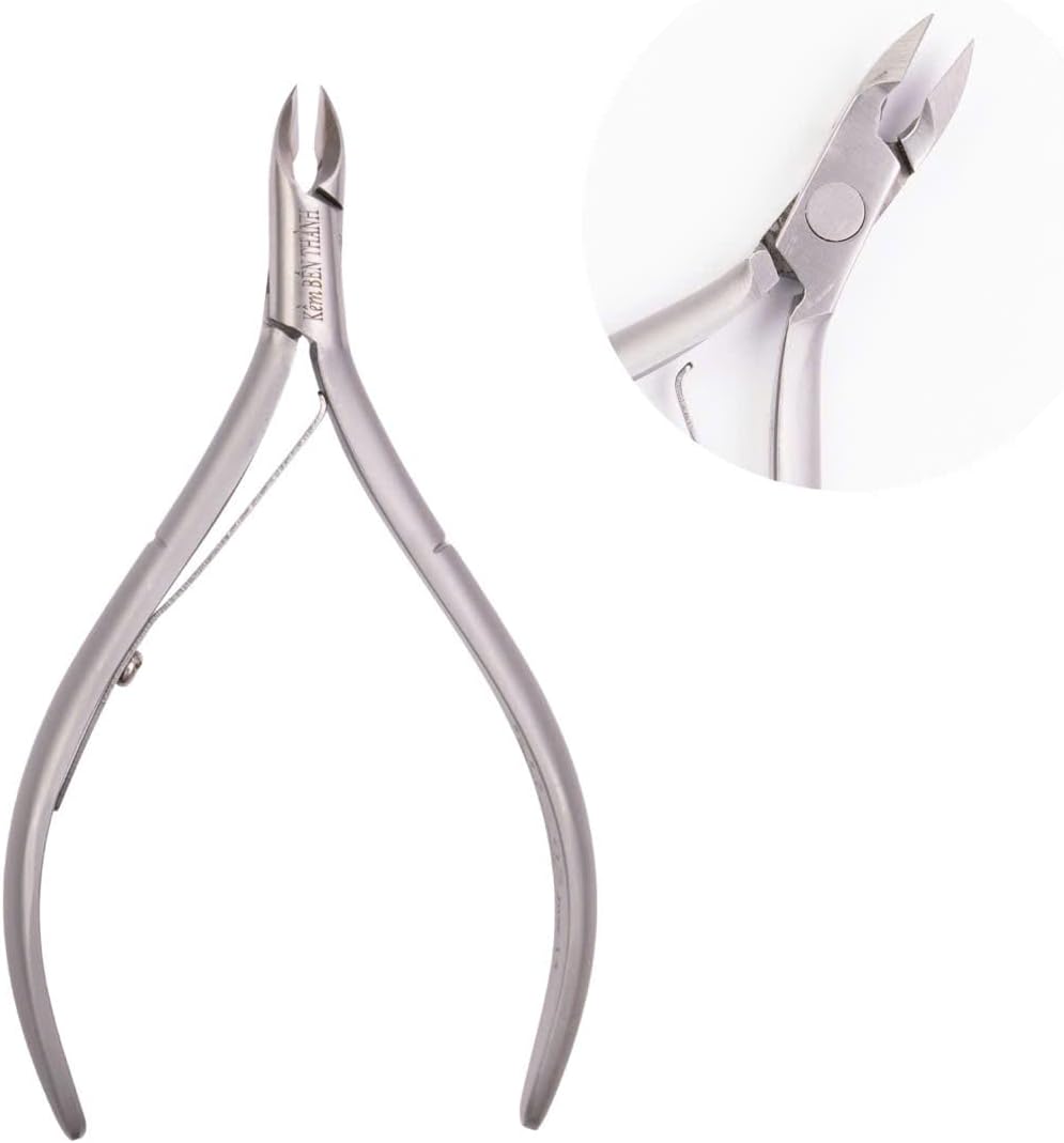 Ben Thanh Nipper Professional Manicure Set – KD-09 JAW14 Stainless Steel Cuticle Nipper & BM02 Curved-Blade Nail Clipper, Salon-Quality Nail Care Tools