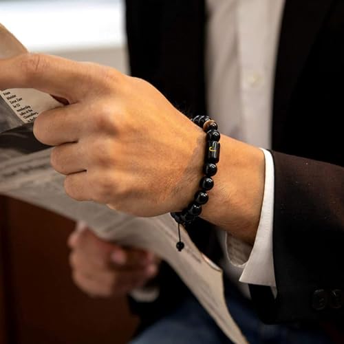 Pulsera con iniciales para hombres miniatura 2
