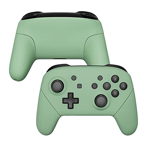 Extremerate Matcha Green Faceplate Backplate Handles For Nintendo Switch Pro Controller, Soft Touch Diy Replacement Grip Housing Shell Cover For Nintendo Switch Pro - Controller Not Included #TOP8