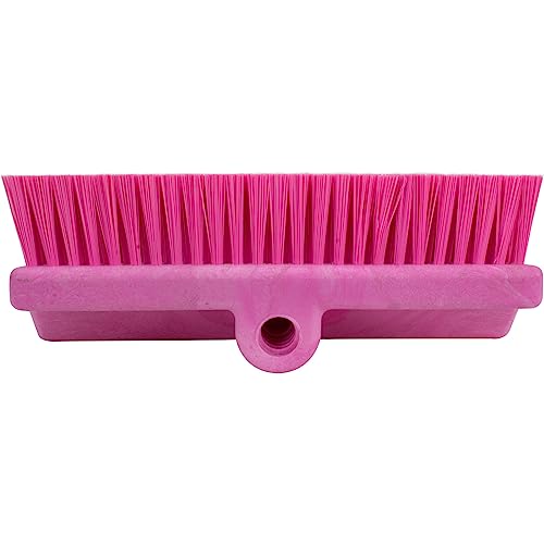 Image of SPARTA 40423EC26 Plastic Floor Scrub Brush, Wall Brush, Equipment Brush With Nonabsorbent Bristles For Industrial Kitchens, Hospitals, Commercial Cleaning, 10 Inches, Pink, (Pack of 2)
