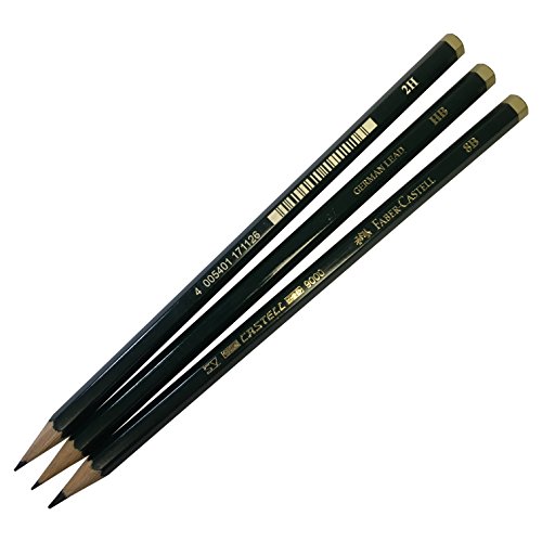 Faber-Castell 9000 juego lápices grafito 12 piezas miniatura 3