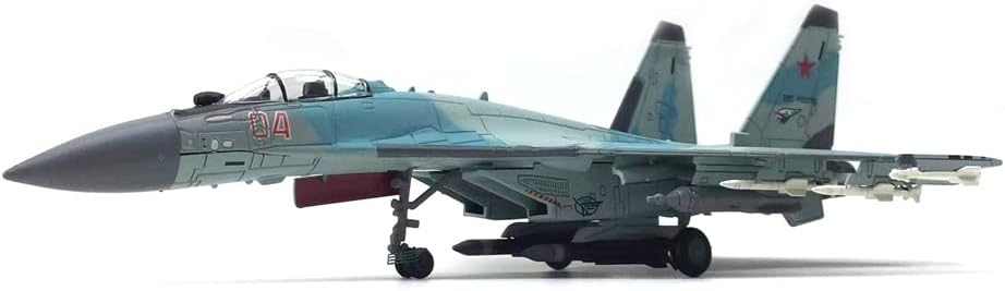 TECKEEN 1/100 Metal Russian SU-35 Flanker Fighter Attack Plane Metal Fighter Military Model Fairchild Republic Diecast Plane Model