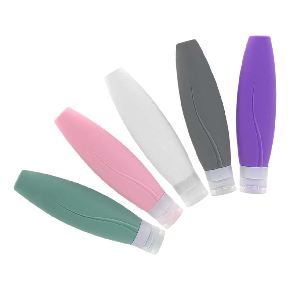 Flacons de voyage étanches anti-fuite en silicone souple rechargeables 150ml
