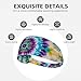 Boys Girls Sports Sweatbands, Multipurpose Long Head Band for Yoga Fitness Shower, Fashion Colorful Tie Dye Art Headwear Head Decor