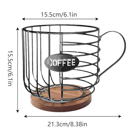 Rangement de tasses robuste et conteneur durable pour comptoir - 5