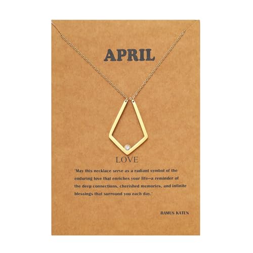 Dainty Ring 14K Gold Plated Necklace Holder Ring Pendant Necklace Keeper With Birthstone for Women Jewelry