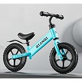 ペダルなし自転車 キッズバイク 6つの部品を贈る 子供用自転車 12インチ 超軽量 持ち運びも簡単 おしゃれ K12 発泡タイヤ 乗り物 お祝い プレゼント 男の子 女の子 子どもの日 誕生日 プレゼント (青)