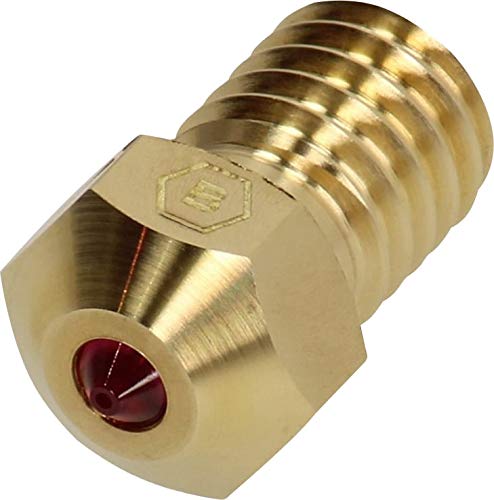 BROZZL E3D V6 1,75 mm Ruby Düse 0,4 mm Durchmesser für E3D Hotend und Prusa i3 Cover