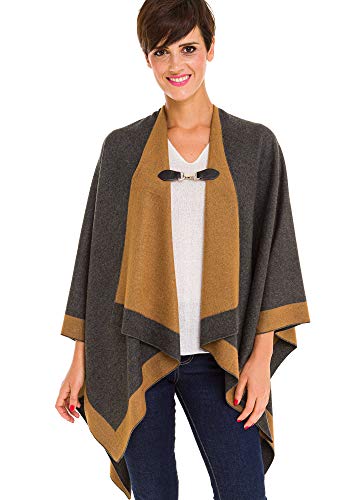 Image of Clip Holder Buckle Clasp Pin for Poncho Cape Cardigan Wrap Shawl Accessories