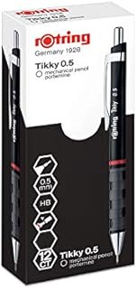 rOtring Tikky cienkopisy (HB, 0,5 mm) 12 szt. w pudełku neonowo-żółty