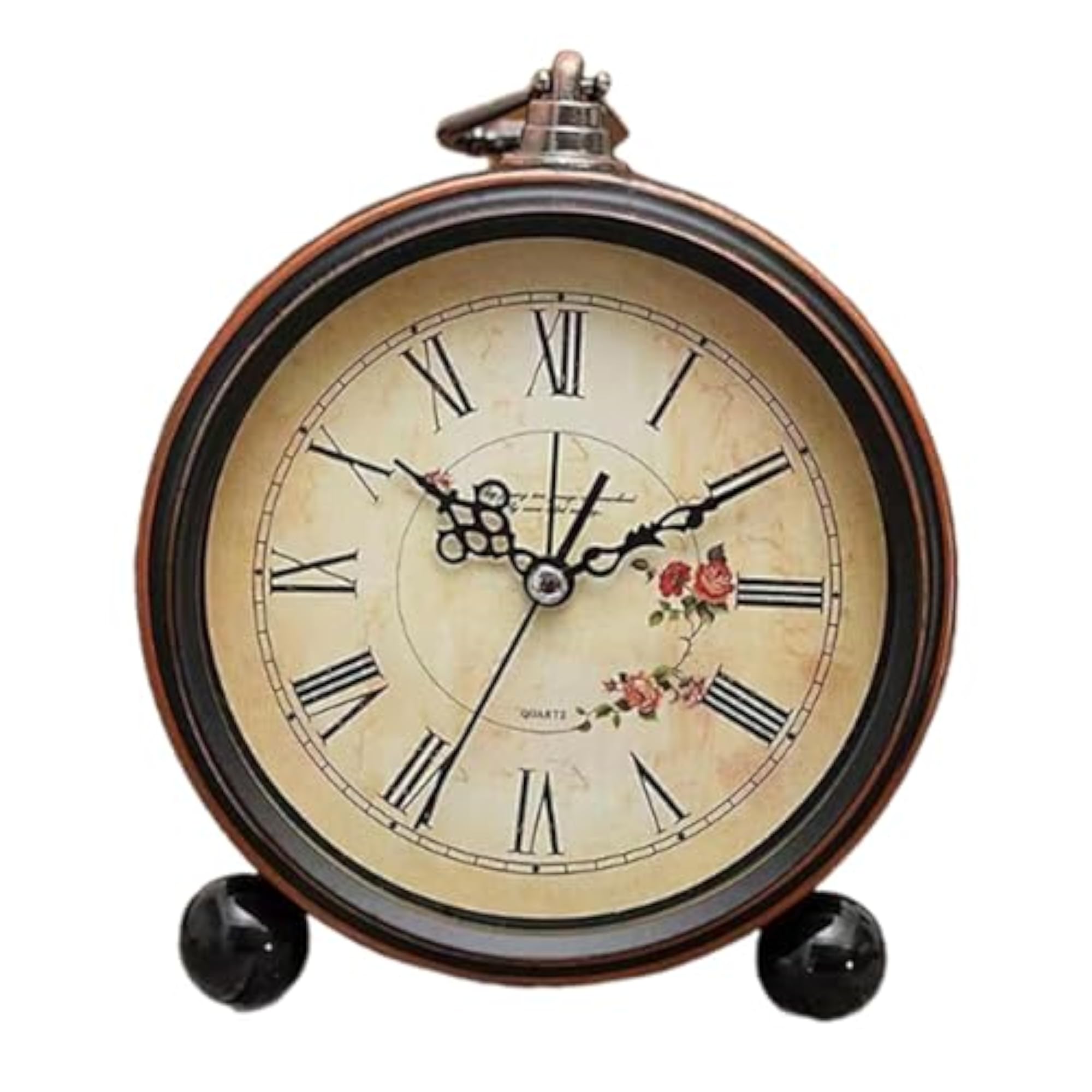 Elegant Non-Ticking Retro Design Table Clock