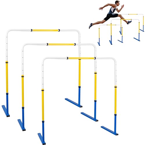 ZSHIGANMA Adjustable Height Hurdles Track and Field,Detachable Agility Speed Jumping Training...