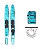 MESLE Wasser-Ski Set Strato 170 cm mit Weste Promo + Leine Set, Anfänger und Fortgeschrittene Combo-Ski Ausrüstung für Jugendliche und Erwachsene,...