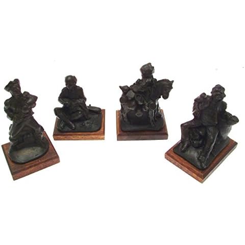 Vintage Bronzes Bronze Figures Tinker Tailor Soldier Sailor Ornaments Cover