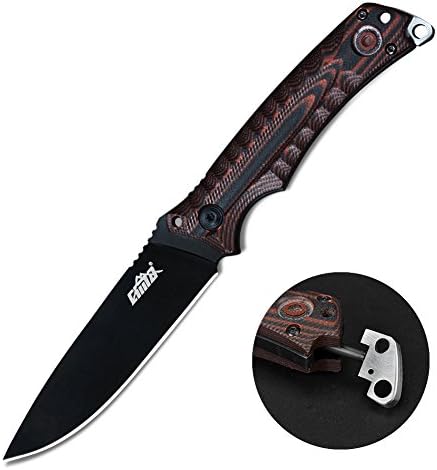 CIMA Fixed Blade Survival Knife Full Tang Hunting Knife with Magnesium Fire Starter
