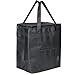 Ateny - Commercial Quality Food Delivery Bag Half-Size 12" x 9.5" x 11.5" Extra Strength Zipper and Thick Insulation - Ideal for Uber Eats, Postmates, and Groceries