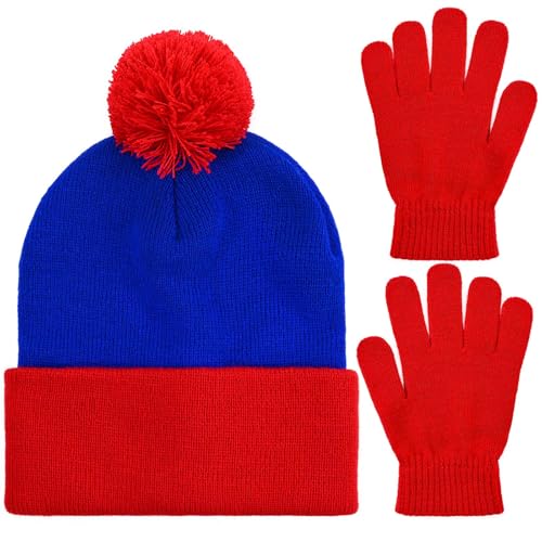 JcHrmers Halloween Character Cosplay Costume Include Beanie Hat and Gloves for Men Women Party Dress UpStyle 2