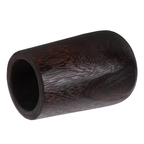 OUNONA ヴィンテージ花瓶 日本固有の花瓶 木製の花瓶 装飾植木鉢 卓上花瓶 小さな花瓶 テーブルのセンターピースの装飾 素朴な木の花瓶 ウッドドライフラワー花瓶 木製花瓶 Black