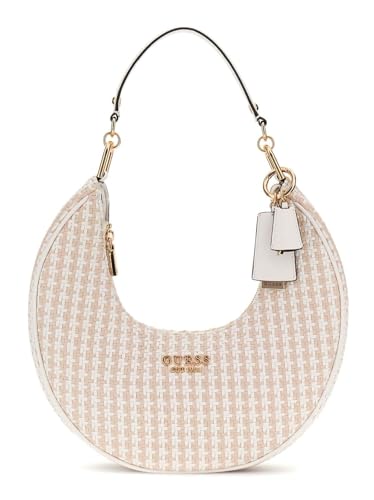 GUESS Mirema Hobo Shoulder Bag White Multi pour vos sorties citadines