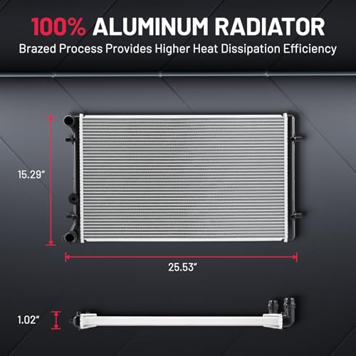 BDFHYK 2265 Aluminum Radiator for Audi TT, TT Quattro 2000-2006, 26mm Core by BDFHYK - Used condition - Image 7