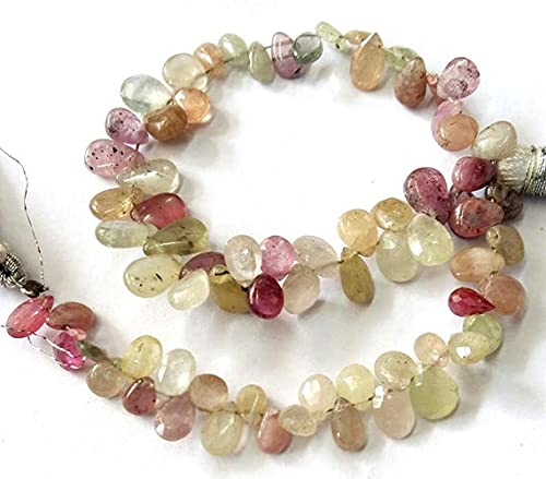 Multi sapphire pear shaped beads pour créer vos bijoux d'été personnalisés