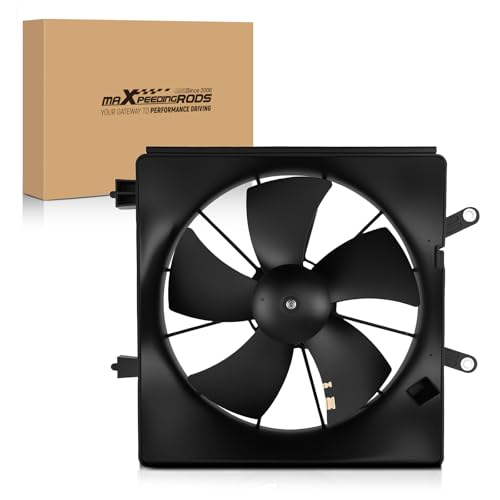 Image of maXpeedingrods Engine Cooling Fan Assembly for Honda Civic Coupe Sedan L4 1.7L 2001-2005 Replacement 19000PLF513, 620219, 19015PLC003
