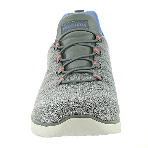Image of Skechers Women's, Summits - Quick Getaway Sneaker - Wide Width Grey Blue 10 W