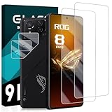 cronincards 対応 ASUS ROG Phone 8 / ASUS ROG Phone 8 Pro ガラスフイルム ＋ レンズ保護フィルム（2+2枚入）【 国産旭硝子素材 強化ガラス 液晶 】対応 asus rog phone 8 保護フィルム【 9H硬度、 指紋認証対応 、全面保護、 高透過率、 飛散防止 、高感度、 耐衝撃、 指紋・汚れ防止 、ゼロ気泡 、ラウンドエッジ加工 、簡単貼り付け】CRONINP-RP8