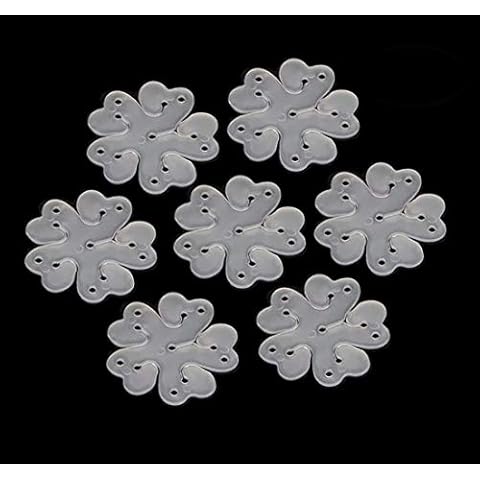 Kissmi 100 Pcs Flower Shape Balloon Clips Holder,for Wedding BirthdayParty Decoration Cover