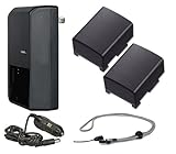 Digital Nc Batterie Intelligenti ad Alta capacità compatibili con Canon FS40 (2 unità) + Caricabatterie da Viaggio AC/DC