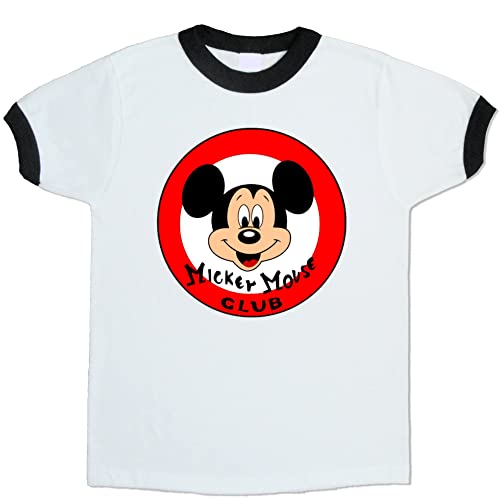 Classic Vintage Style Mickey's Shirt | Handmade Decorated Shirt | Toddler to Adult Sizes | Unisex Short Sleeve Ringer T-Shirt