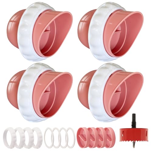 DIY Chicken Feeders 4 Ports Pink No Waste