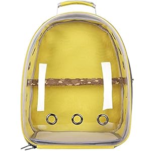 Hidyliu Pet Papegaai Carrier PVC Transparante Vogelkooi Tas Draagbare Ademend Papegaaien Reizen Rugzak Ruimte Capsule…