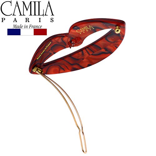 Pasador de pelo francés fuerte agarre Camila Paris CP2972 rojo antideslizante 7