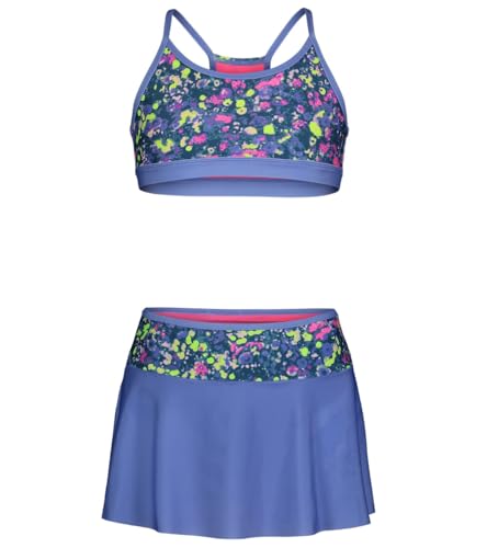 Image of Under Armour Girls' UA Two Piece Swim Skirt Set (Big Kid) Baja Blue