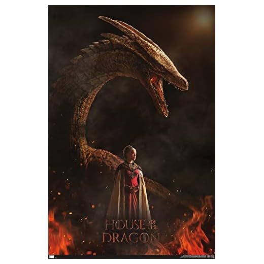 House of the Dragon - Póster de pared de una hoja de dragón de Rhaenyra