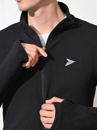 Image of FITINC Sportswear Sunscreen Jacket for Men | Anti-UV Sun Protection, Thumb Hole & CoolRush Tech - Gym, Running & Outdoor Activewear