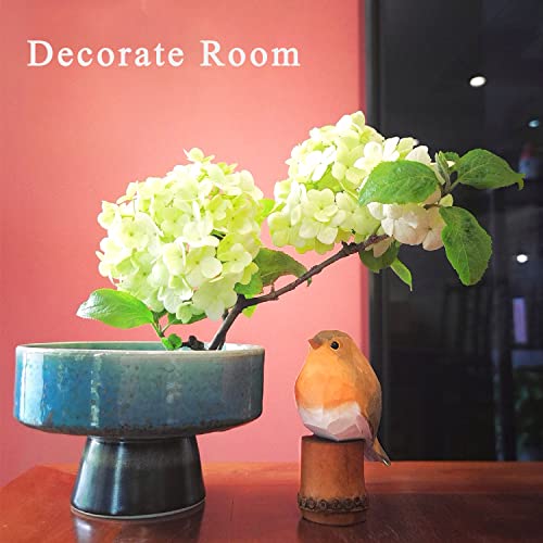 Weausup Handmade Wooden Carved Bird Decor Sculpted Hand-Painted Bird Figurines Small Home Decor Bird Statue Shelf Decor Bff Gifts For Bird Lovers(Robin) #TOP4