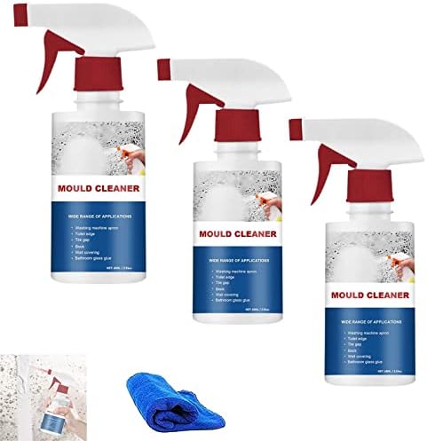 DENGWANG Mildew Cleaner Foam,Mould Cleaner Foam, Mold and Mildew Remover Bathroom Cleaner, Household Mildew Removal Foam Spray, Mildew Deodorant Decontamination Spray (3PCS)