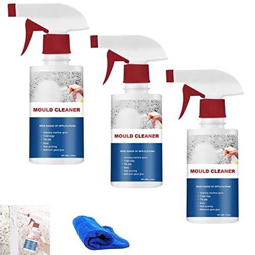 Dengwang Mildew Cleaner Foam,Mould Cleaner Foam, Mold And Mildew Remover Bathroom Cleaner, Household Mildew Removal Foam Spray, Mildew Deodorant Decontamination Spray (3Pcs) #TOP11