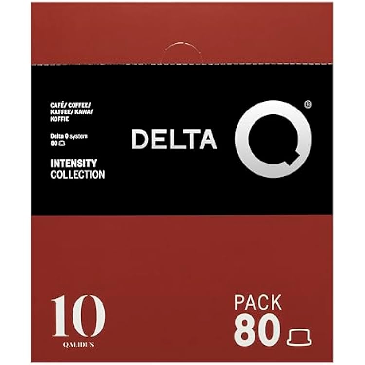 Delta Q Qalidus Espresso Pods for Delta Q machines - Intensity 10, Notes of Caramel, XXL Pack - 80 Coffee Capsules