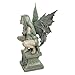 Design Toscano Celtic Fairy's Perilous Perch Outdoor Garden Statue, Large, 19 Inch, Polyresin, Two Tone Stone